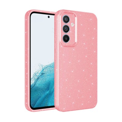 Bal-z Galaxy S24 Plus Kılıf Kamera Korumalı Simli Lüks  Koton Kapak