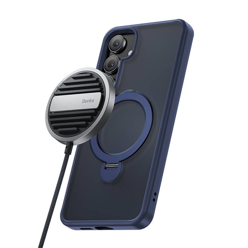 Bal-z Galaxy S24 Plus Kılıf M-safe Şarj Özellikli Benks Standlı Mist Protective Kapak