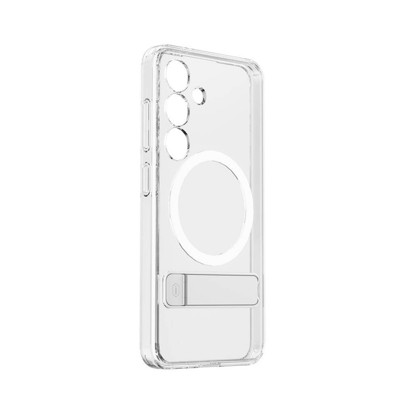 Bal-z Galaxy S24 Plus Kılıf M-safe Şarj Özellikli Kamera Korumalı Standlı Wiwu KCC-025 Aurora Serisi Kapak