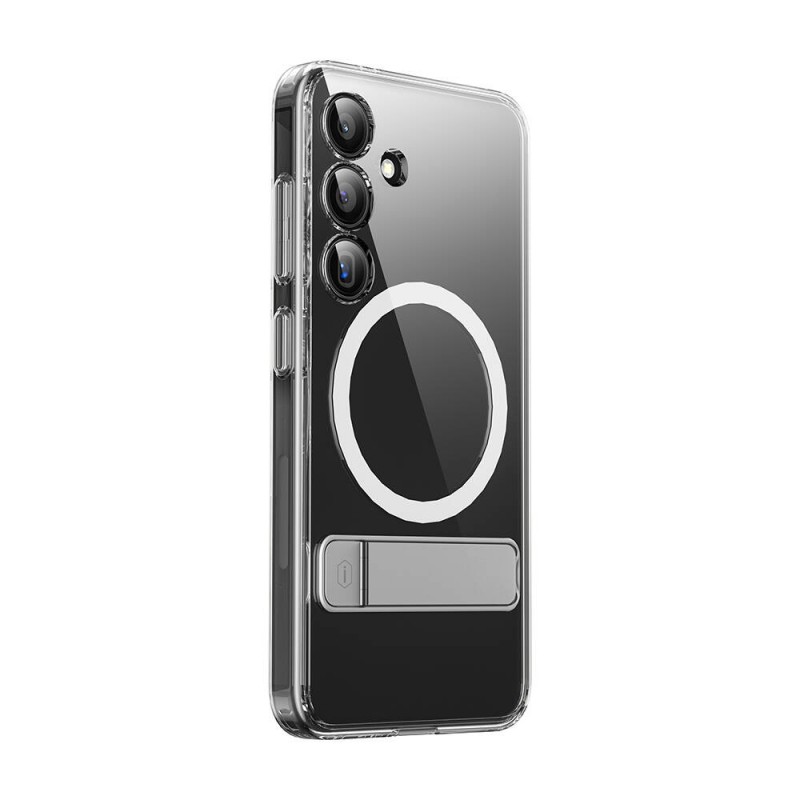 Bal-z Galaxy S24 Plus Kılıf M-safe Şarj Özellikli Kamera Korumalı Standlı Wiwu KCC-025 Aurora Serisi Kapak