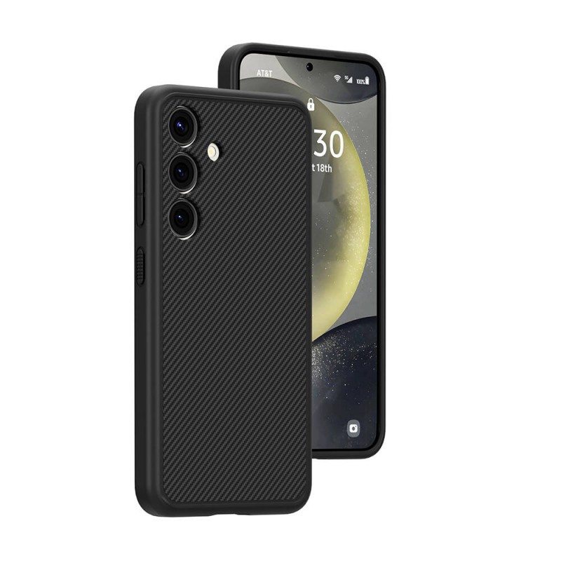 Bal-z Galaxy S24 Plus Kılıf M-safe Şarj Özellikli Karbon Fiber Görünümlü  T-Karbon Kapak