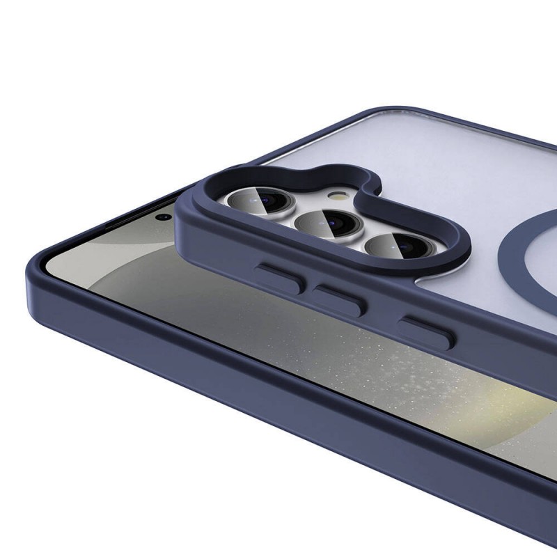 Bal-z Galaxy S24 Plus Kılıf M-safe Şarj Özellikli Mat Arka Yüzey  Sio Kapak