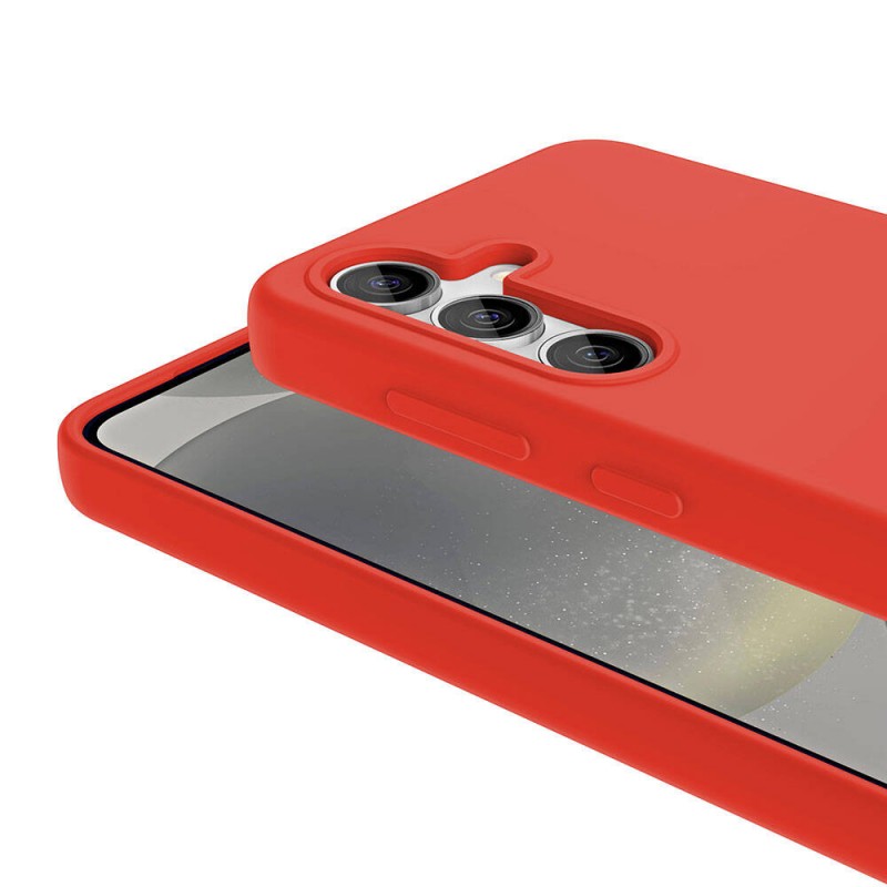 Bal-z Galaxy S24 Plus Kılıf M-safe Şarj Özellikli Sıvı Teknolojili Silinebilir Sert  Kivi Kapak