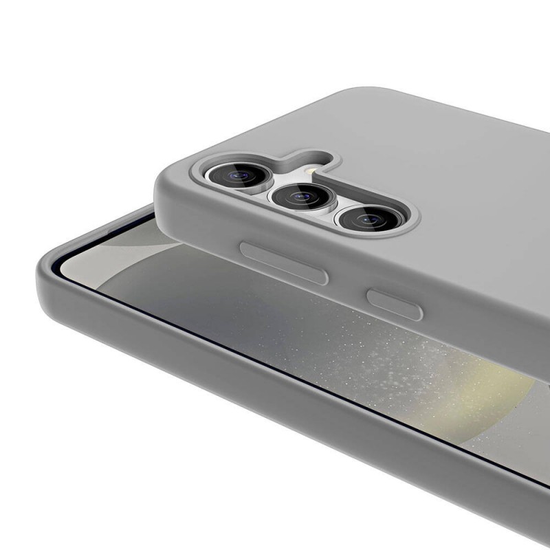 Bal-z Galaxy S24 Plus Kılıf M-safe Şarj Özellikli Sıvı Teknolojili Silinebilir Sert  Kivi Kapak