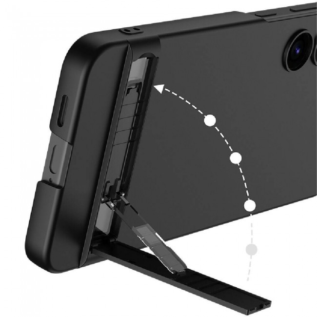 Galaxy S24 Plus Kılıf Zore Kamera Korumalı Dikey Standlı Ays Kapak Galaxy S24 Plus Kılıf Zore Kamera Korumalı Dikey Standlı Ays Kapak
