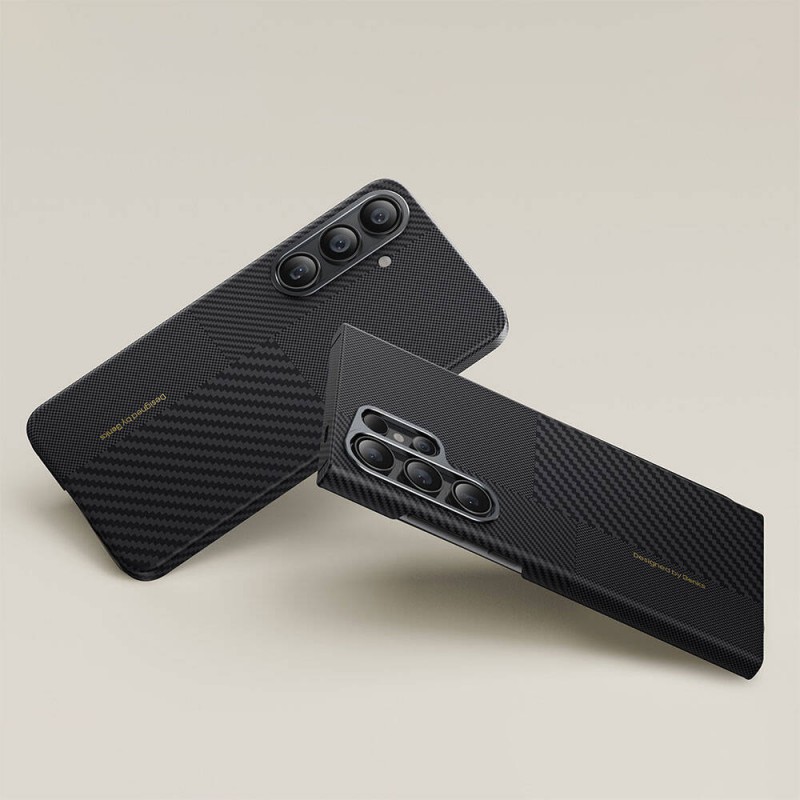 Bal-z Galaxy S24 Plus M-safe Şarj Özellikli Karbon Fiber Benks Montage ArmorAir Kevlar Kapak