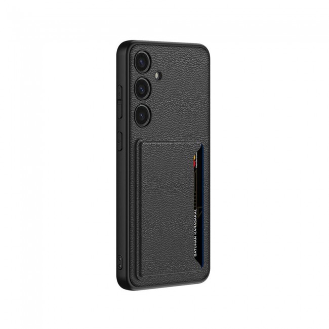 Galaxy S24 Suni Deri Arka Yüzey Zore Kartlıklı Kıpta Silikon Kapak Galaxy S24 Suni Deri Arka Yüzey Zore Kartlıklı Kıpta Silikon Kapak