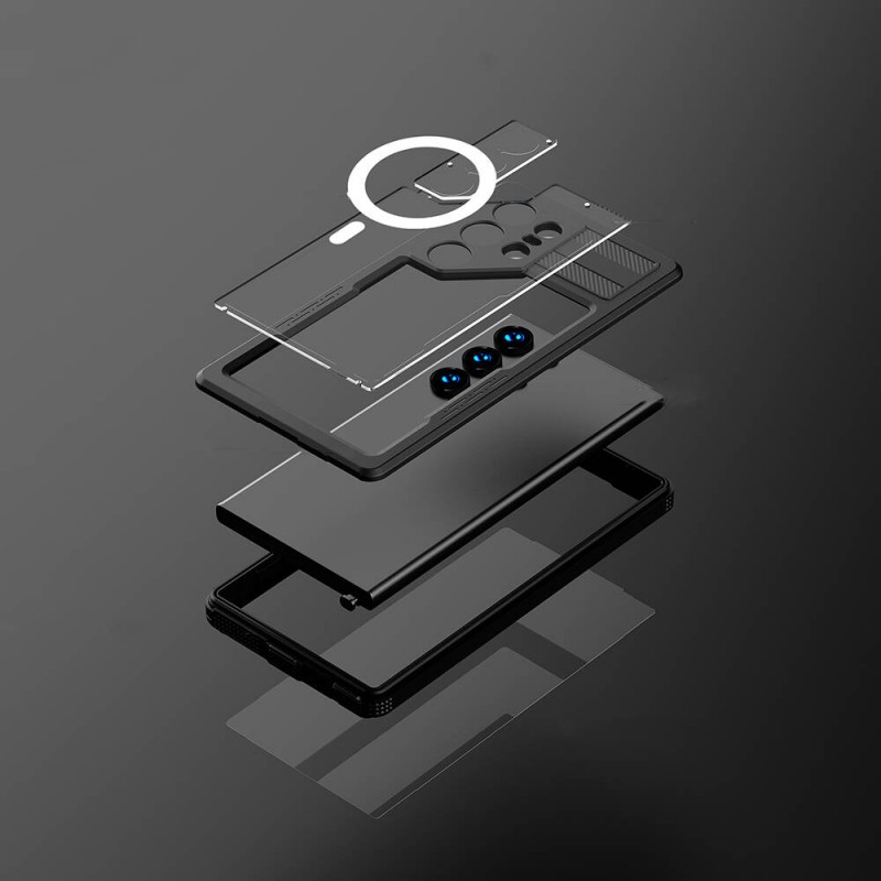 Bal-z Galaxy S24 Ultra Kılıf M-safe Şarj Özellikli 1-1 Su Geçirmez Kılıf