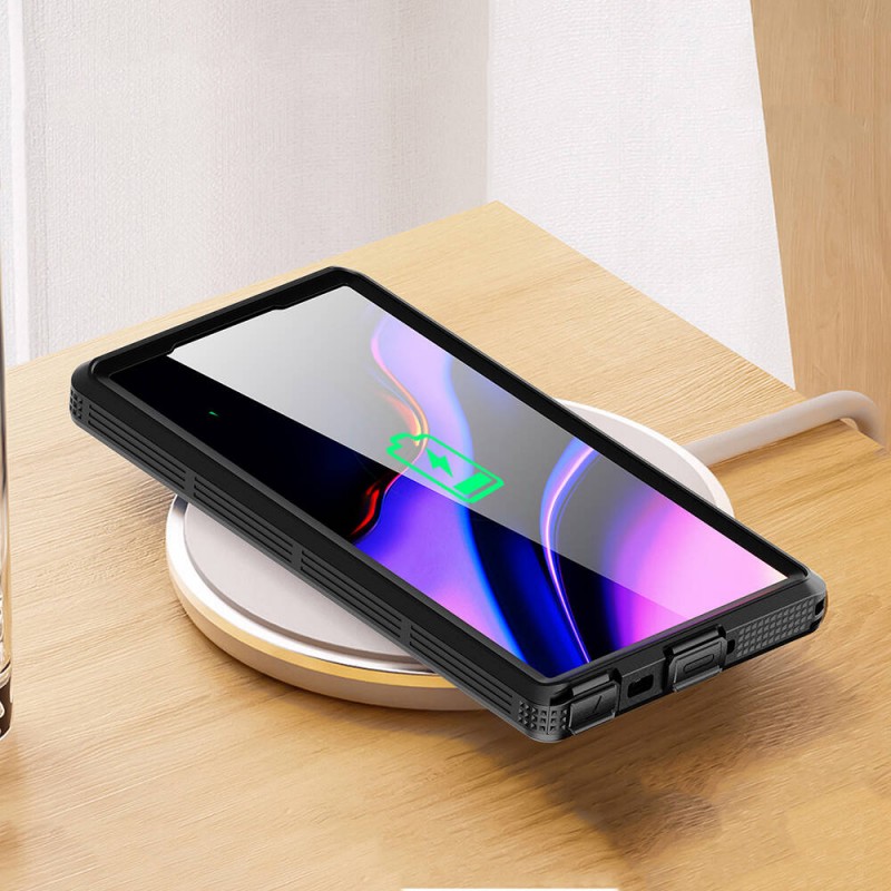 Bal-z Galaxy S24 Ultra Kılıf M-safe Şarj Özellikli 1-1 Su Geçirmez Kılıf