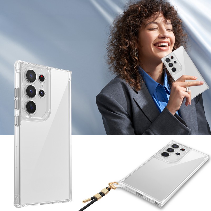 Bal-z Galaxy S24 Ultra Kılıf Airbagli Takılabilir Askı Aparatlı Zore Snap Silikon Kapak