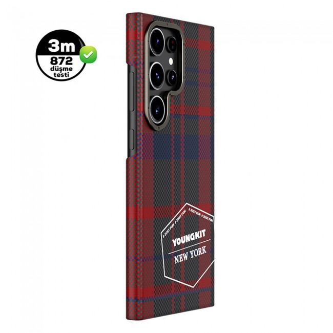 Galaxy S24 Ultra Kılıf Ekose Desenli Youngkit Gezhi Serisi Kapak Galaxy S24 Ultra Kılıf Ekose Desenli Youngkit Gezhi Serisi Kapak