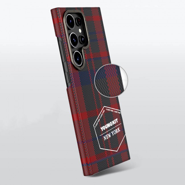 Galaxy S24 Ultra Kılıf Ekose Desenli Youngkit Gezhi Serisi Kapak Galaxy S24 Ultra Kılıf Ekose Desenli Youngkit Gezhi Serisi Kapak
