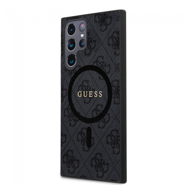 Galaxy S24 Ultra Kılıf Guess Orjinal Lisanslı Magsafe Şarj Özellikli 4G Desenli Yazı Logolu Kapak Galaxy S24 Ultra Kılıf Guess Orjinal Lisanslı Magsafe Şarj Özellikli 4G Desenli Yazı Logolu Kapak