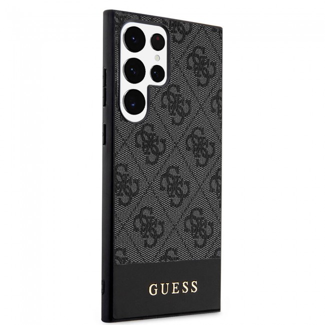 Galaxy S24 Ultra Kılıf Guess Orjinal Lisanslı PU Deri Şerit Logo Dizaynlı Kapak Galaxy S24 Ultra Kılıf Guess Orjinal Lisanslı PU Deri Şerit Logo Dizaynlı Kapak