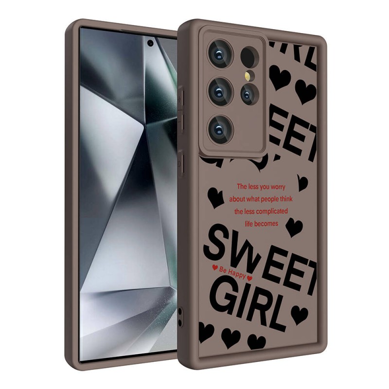 Bal-z Galaxy S24 Ultra Kılıf Kamera Korumalı Baskılı Arka Yüzey  Klas Kapak