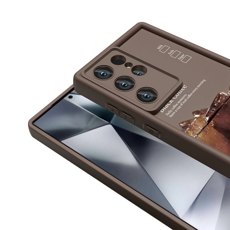 Bal-z Galaxy S24 Ultra Kılıf Kamera Korumalı Baskılı Arka Yüzey  Klas Kapak