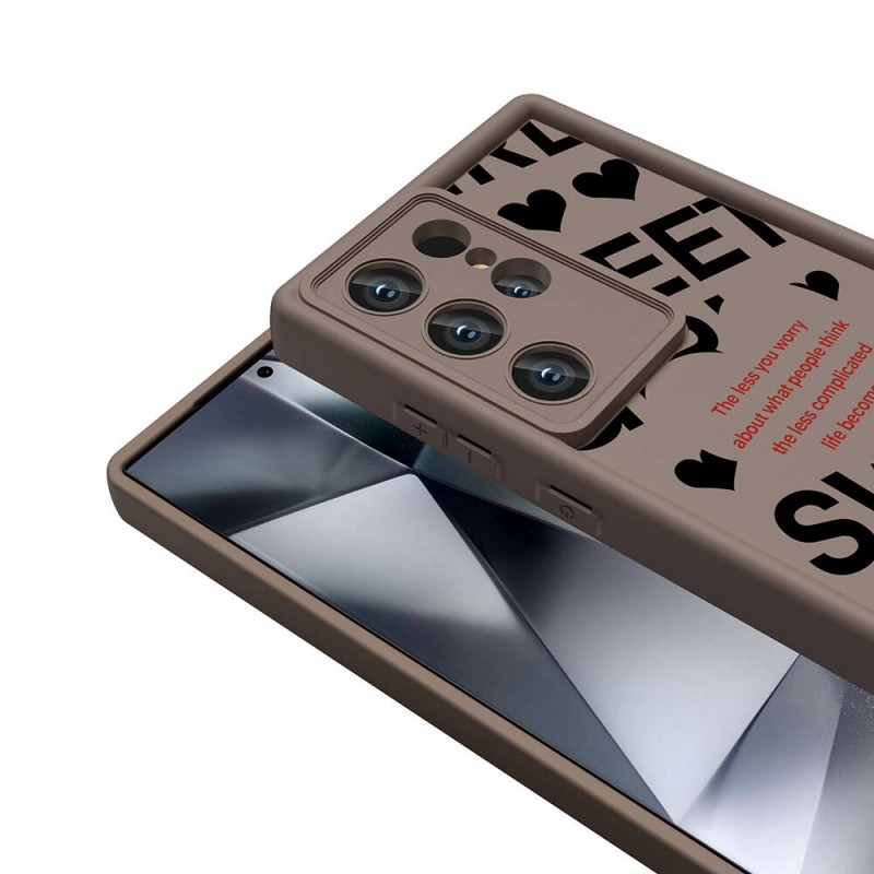 Bal-z Galaxy S24 Ultra Kılıf Kamera Korumalı Baskılı Arka Yüzey  Klas Kapak