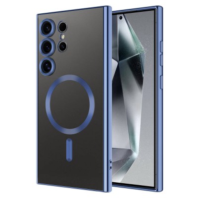 Bal-z Galaxy S24 Ultra Kılıf Kamera Korumalı M-safe Wireless Şarj Özellikli  Demre Kapak