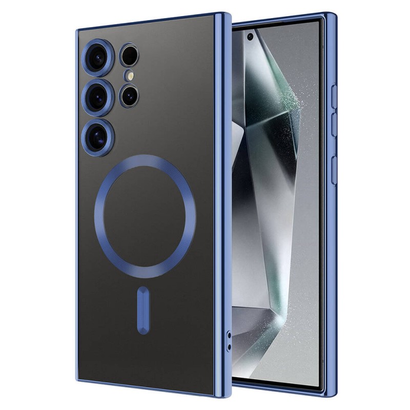 Bal-z Galaxy S24 Ultra Kılıf Kamera Korumalı M-safe Wireless Şarj Özellikli  Demre Kapak