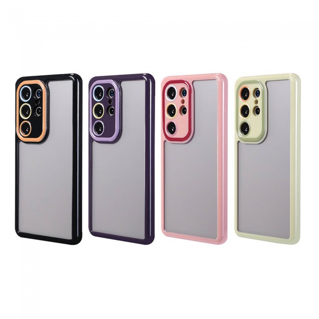 Galaxy S24 Ultra Kılıf Kamera Korumalı Renkli Kenar ve Çerçeve Tasarımlı Zore Vitamin Kapak Galaxy S24 Ultra Kılıf Kamera Korumalı Renkli Kenar ve Çerçeve Tasarımlı Zore Vitamin Kapak