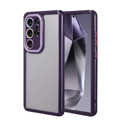 Bal-z Galaxy S24 Ultra Kılıf Kamera Korumalı Renkli Kenar ve Çerçeve Tasarımlı  Vitamin Kapak