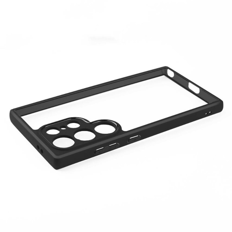 Bal-z Galaxy S24 Ultra Kılıf Kamera Korumalı Şeffaf Arka Yüzey  New Roll Kapak