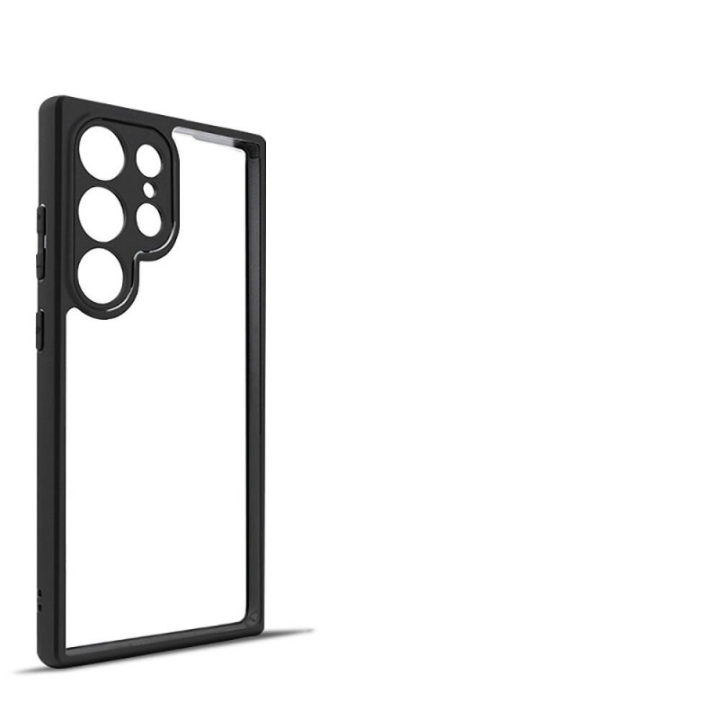 Bal-z Galaxy S24 Ultra Kılıf Kamera Korumalı Şeffaf Arka Yüzey  New Roll Kapak