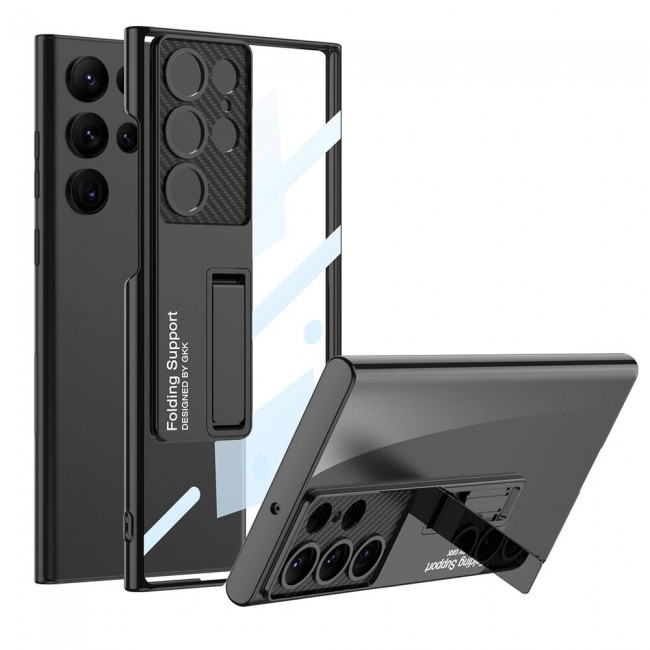 Galaxy S24 Ultra Kılıf Kamera Korumalı Şeffaf Tasarımlı Zore Lego Standlı Kapak Galaxy S24 Ultra Kılıf Kamera Korumalı Şeffaf Tasarımlı Zore Lego Standlı Kapak