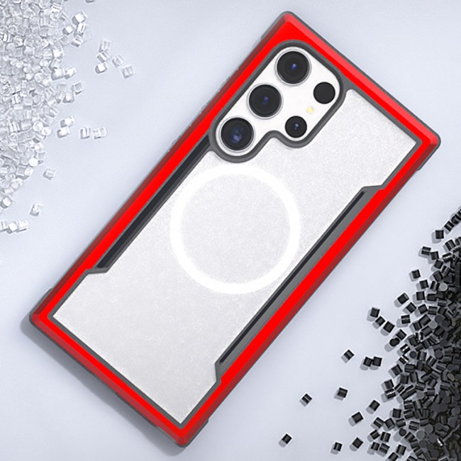 Samsung Galaxy S24 Ultra Kılıf Magsafe Şarj Özellikli Airbagli Raptic Shield Serisi Şeffaf Arka Yüzey Kapak Samsung Galaxy S24 Ultra Kılıf Magsafe Şarj Özellikli Airbagli Raptic Shield Serisi Şeffaf Arka Yüzey Kapak