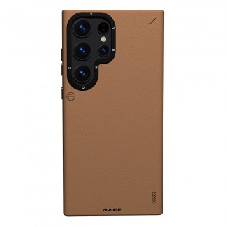 Galaxy S24 Ultra Kılıf M-safe Şarj Özellikli Basit Mat Deri Desenli Youngkit Tech Fashion Serisi Kapak Galaxy S24 Ultra Kılıf M-safe Şarj Özellikli Basit Mat Deri Desenli Youngkit Tech Fashion Serisi Kapak