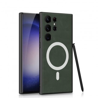 Galaxy S24 Ultra Kılıf M-safe Şarj Özellikli Deri Tasarımlı Zore Kıpta Nubuk Kapak Galaxy S24 Ultra Kılıf M-safe Şarj Özellikli Deri Tasarımlı Zore Kıpta Nubuk Kapak