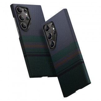 Galaxy S24 Ultra Kılıf M-safe Şarj Özellikli Karbon Fiber Tasarımlı Benks Aurora ArmorAir Kevlar Kapak Galaxy S24 Ultra Kılıf M-safe Şarj Özellikli Karbon Fiber Tasarımlı Benks Aurora ArmorAir Kevlar Kapak