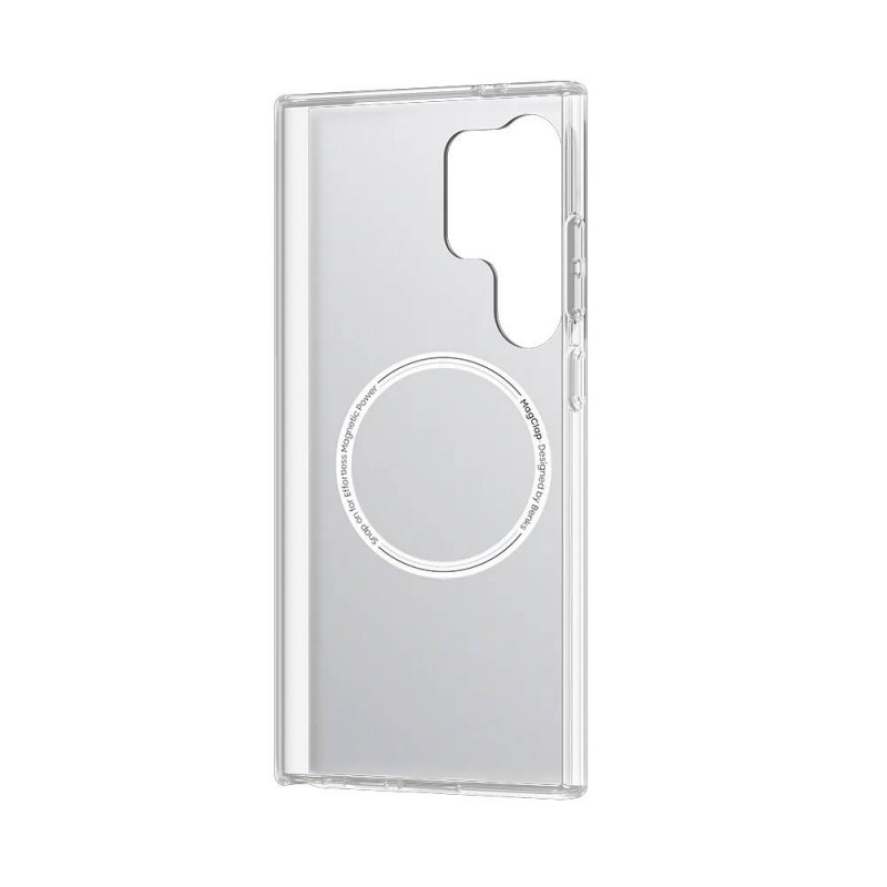 Bal-z Galaxy S24 Ultra Kılıf M-safe Şarj Özellikli Koordinat Yazı Desenli Benks Summit Serisi Kapak