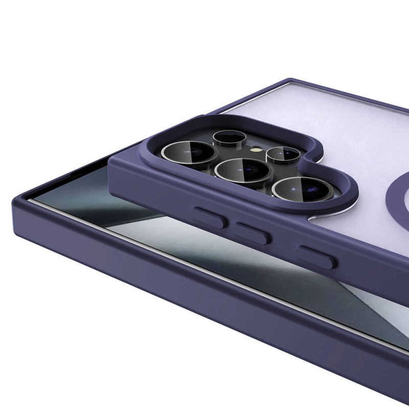 Bal-z Galaxy S24 Ultra Kılıf M-safe Şarj Özellikli Mat Arka Yüzey  Sio Kapak