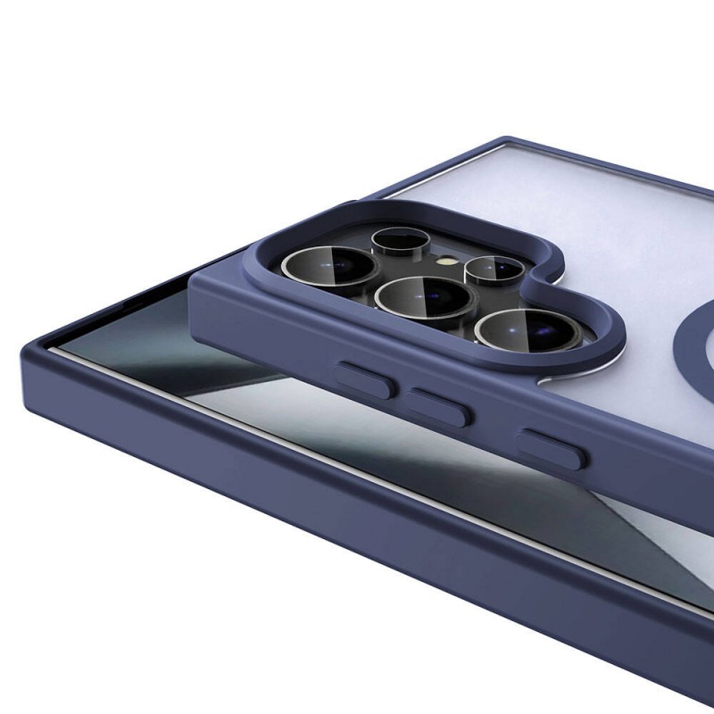 Bal-z Galaxy S24 Ultra Kılıf M-safe Şarj Özellikli Mat Arka Yüzey  Sio Kapak