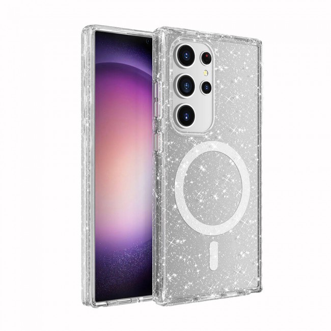Galaxy S24 Ultra Kılıf Magsafe Şarj Özellikli Parlayan Simli Saydam Renkli Zore Allstar Kapak Galaxy S24 Ultra Kılıf Magsafe Şarj Özellikli Parlayan Simli Saydam Renkli Zore Allstar Kapak
