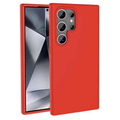 Bal-z Galaxy S24 Ultra Kılıf M-safe Şarj Özellikli Sıvı Teknolojili Silinebilir Sert  Kivi Kapak