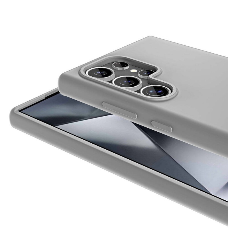 Bal-z Galaxy S24 Ultra Kılıf M-safe Şarj Özellikli Sıvı Teknolojili Silinebilir Sert  Kivi Kapak