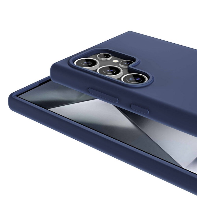 Bal-z Galaxy S24 Ultra Kılıf M-safe Şarj Özellikli Sıvı Teknolojili Silinebilir Sert  Kivi Kapak