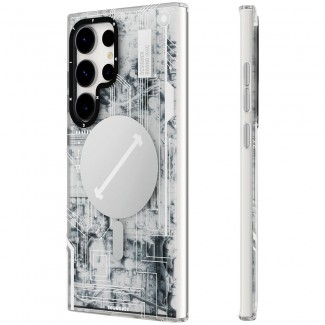 Galaxy S24 Ultra Kılıf M-safe Şarj Özellikli YoungKit Technology Serisi Kapak Galaxy S24 Ultra Kılıf M-safe Şarj Özellikli YoungKit Technology Serisi Kapak