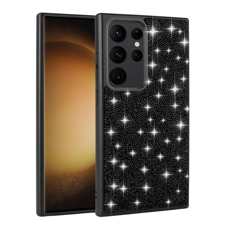 Bal-z Galaxy S24 Ultra Kılıf Parlak Taşlı Tasarım  Pırlanta Kapak