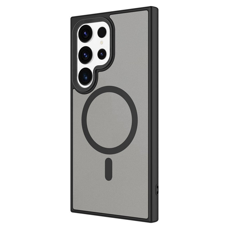 Bal-z Galaxy S24 Ultra Kılıf Sert PC Arka Yüzey Wireless Şarj Özellikli  Flet M-safe Kapak