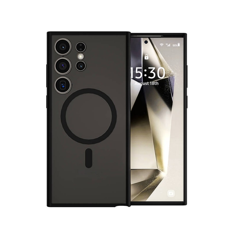 Bal-z Galaxy S24 Ultra Kılıf Wiwu FGG-024 M-safe Şarj Özellikli Lekelere Dayanıklı Kapak