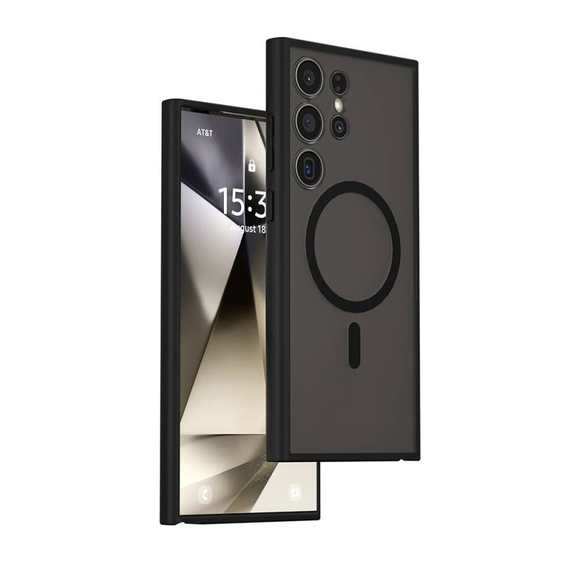 Bal-z Galaxy S24 Ultra Kılıf Wiwu FGG-024 M-safe Şarj Özellikli Lekelere Dayanıklı Kapak