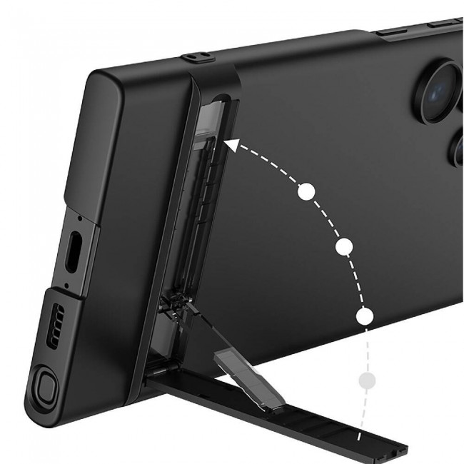 Galaxy S24 Ultra Kılıf Zore Kamera Korumalı Dikey Standlı Ays Kapak Galaxy S24 Ultra Kılıf Zore Kamera Korumalı Dikey Standlı Ays Kapak
