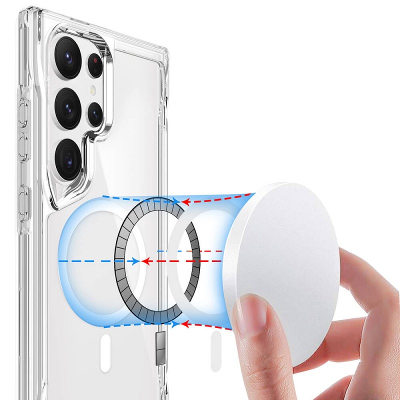 Bal-z Galaxy S24 Ultra Kılıf  M-safe Şarj Özellikli T-Max M-safe Kapak