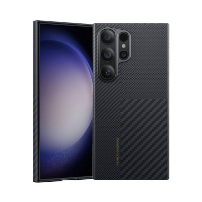 Bal-z Galaxy S24 Ultra M-safe Şarj Özellikli Karbon Fiber Benks Montage ArmorAir Kevlar Kapak