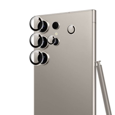 Bal-z Galaxy S24 Ultra Wiwu LG-008 Lens Guard Darbelere Karşı Dayanıklı Kamera Lens Koruyucu