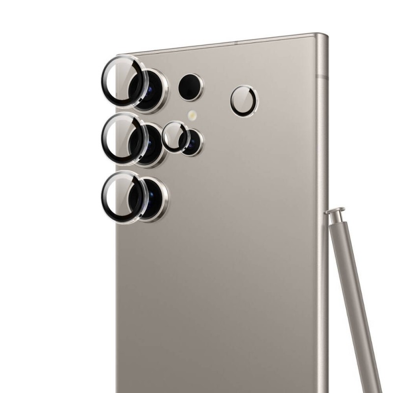 Bal-z Galaxy S24 Ultra Wiwu LG-008 Lens Guard Darbelere Karşı Dayanıklı Kamera Lens Koruyucu