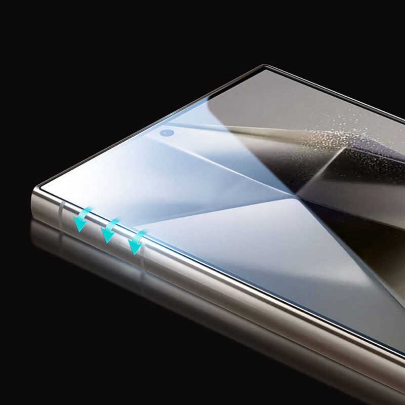 Bal-z Galaxy S24 Ultra Wiwu Wi-GT012 iVista Darbeye Karşı Dayanıklı HD Temperli Cam Ekran Koruyucu